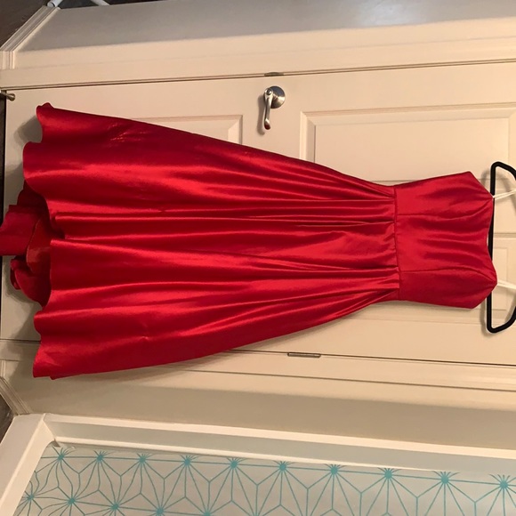 Strapless Red Ballgown! - Picture 1 of 6